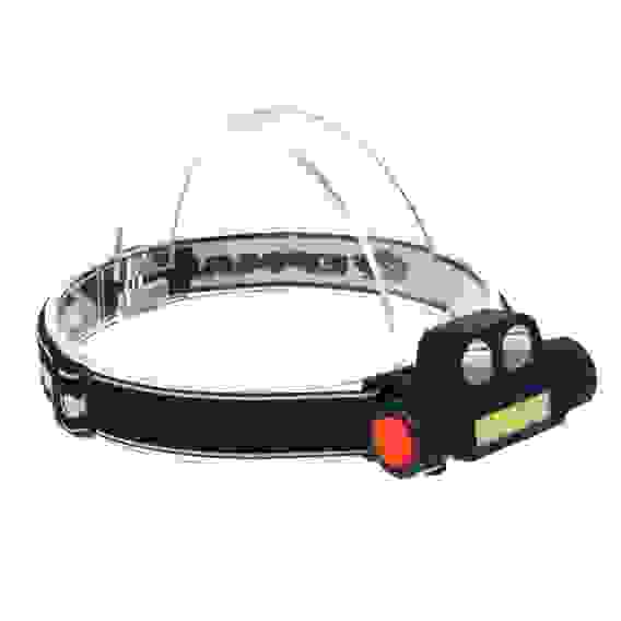 Фонарь налобный ЕРМАК СОВ LED, 2 режима, 800мАч, кабель USB д/зарядки/1