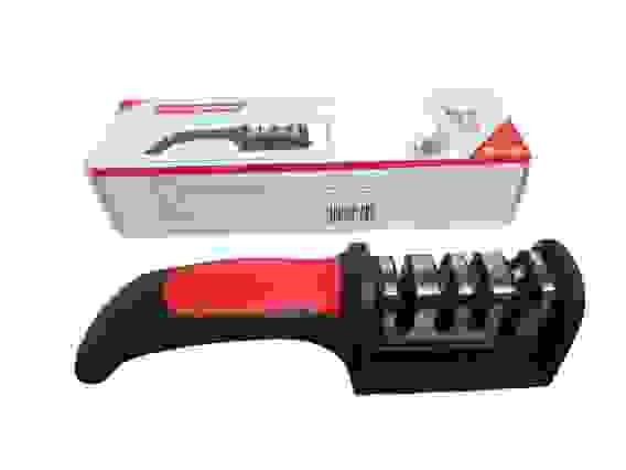 Ножеточка SHARPENER RS-168, пластик. ручка, 4 полотна, в карт.упаковке/1