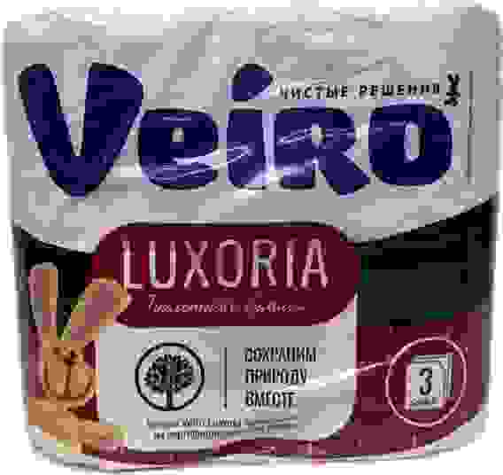 Бумага Туалетная Линия Вейро 3-х сл 4шт LUXX /12