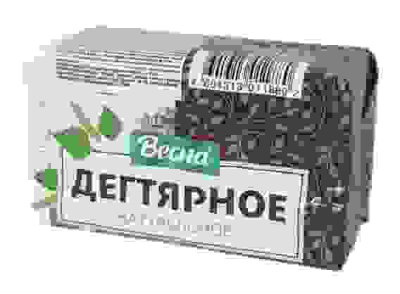 Весна мыло 140г Дегтярное Натуральное в пленке /44