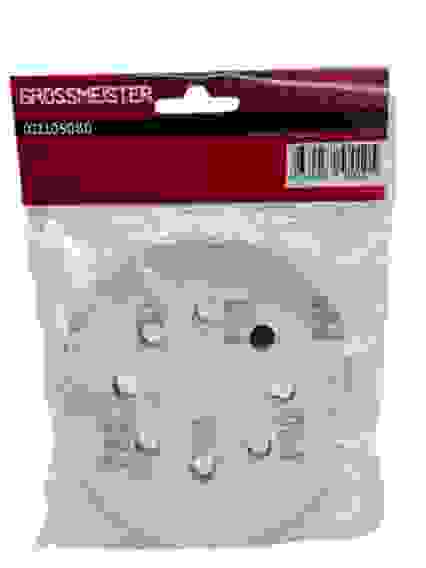 Круги шлифовальные на велюровой основе, 10шт, зерно-80, Grossmeister /1