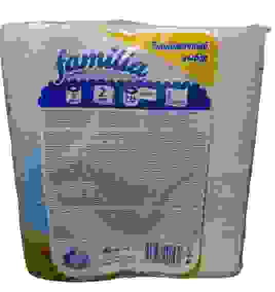Бумага туалетная FAMILIA РАДУГА 2-х слойная 4шт в ассорт-те/16