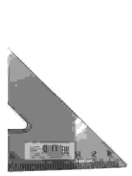 Линейка-треугольник ПРОЗРАЧНЫЙ ТОНИРОВАННЫЙ (Л-6208) 16см, 45г /20/320