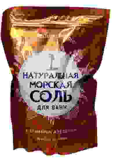 Крымская морская соль д/ванн 1100г Апельсин/9