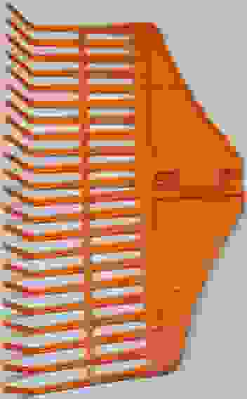 Грабли веерные садовые пластик. 22 зуб. ЦВЕТНЫЕ (430*230мм) Нжк/10