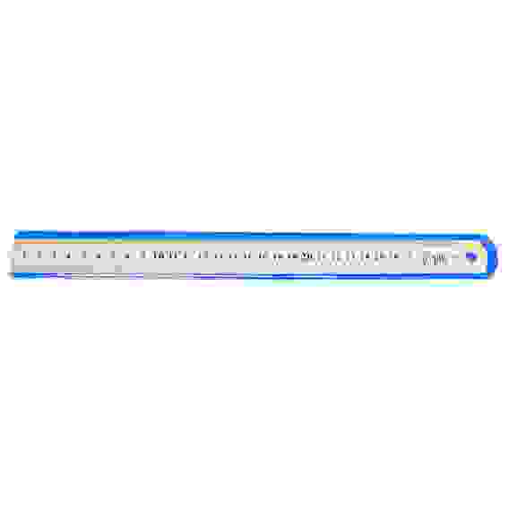 Линейка стальная (Л-6763) 30 см, толщина 0,3 мм, в пвх чехле, кратно 12