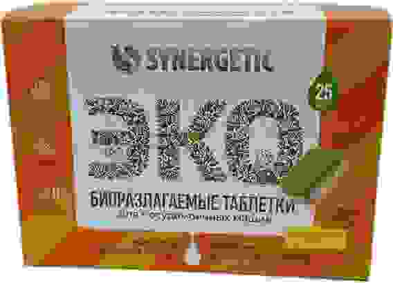 SYNERGETIC д/ПММ Таблетки (бесфосфатные) д/посудомоеч машин 25шт /12