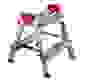 Стремянка стальная двухсторонняя ЯРУС 2 ступени, макс нагрузка 120кг/1 PERILLA