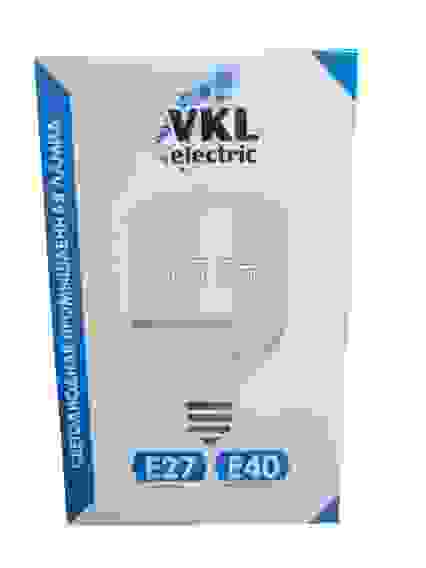 Лампа светодиодная 65W Е27 5500Лм 220V 6500K IP20 138*224 (переходник Е40) VKL electric/1