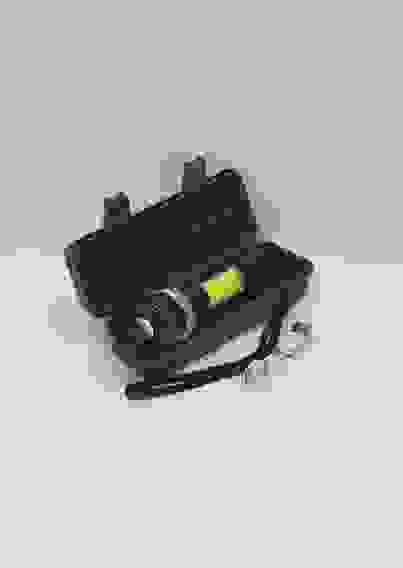 Фонарь светодиод. аккум.BL-9626 2LED(XPE+ZOOM+COB бок.свет-к),кабель д/заряд, в футляре/1