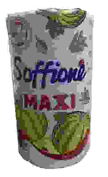 Полотенце бумажное SOFFIONE MAXI 2-х слойная 1шт/18