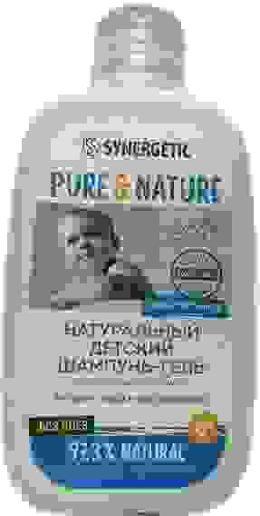 SYNERGETIC Натуральный гипоаллергенный Детский Шампунь-гель д/волос и тела "без слез" 250мл 0+ /6