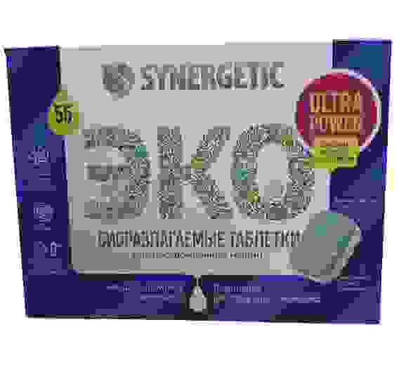 SYNERGETIC д/ПММ Таблетки (бесфосфатные) ULTRA POWER д/посудомоеч машин 55шт /8
