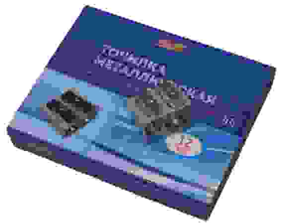 Точилка для карандашей 2 отверстия (ТК-3347), металическая/12
