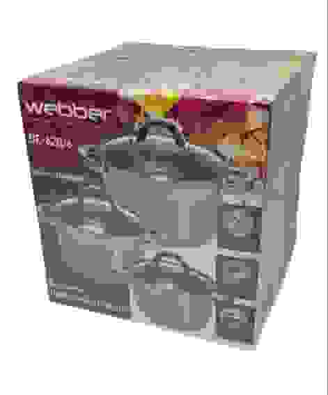 Набор посуды из нерж. WEBBER (кастрюля 2.2л,3л,5.2л) со стекл.крышкой, капсул.дно,д/всех плит/4