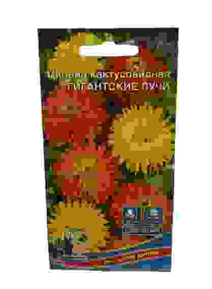 Цинния Гигантские лучи кактусовидная цв/пак/10 Уральский дачник