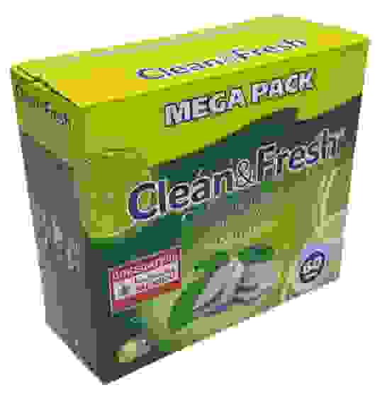 CLEAN&amp;FRESH таблетки д/ПММ 60шт (1200гр) Лимон/6