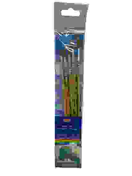 Набор кистей (синтетика №1,2,3,4,5,) (НК-5562) 5 шт дерев.ручка/1/12/600