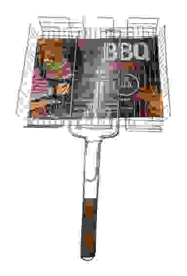 Решетка для барбекю BBQ TIME глубокая Большая 420х350х50 Хром/20