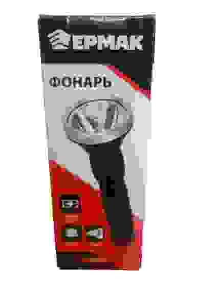 Фонарь светодиодный ЕРМАК, 1 LED, 2 режима+УФ, 800мАч, кабель USB, IP51/25